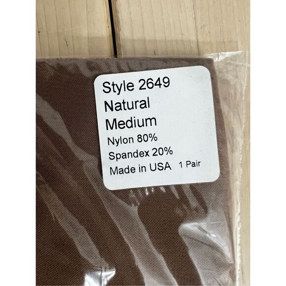 3 Pair Legging Comfort Knee High & Sheer Knee Highs Hosiery Natural Color Size M - Picture 4 of 6